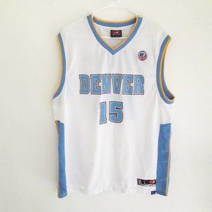 NBA Jersey Denver Nuggets Jersey Carmelo Anthony 15 Megga Team Apparel Sz Large